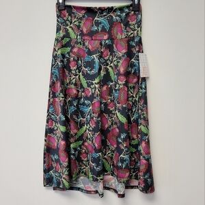 Lularoe Floral Skirt Azure XS